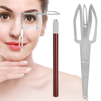 

Stainless Steel Golden Ratio Eyebrow Tattoo Makeup Measure Tools Tattoo Pen Eyebrow Ruler Measure Tool Tattoo Pen