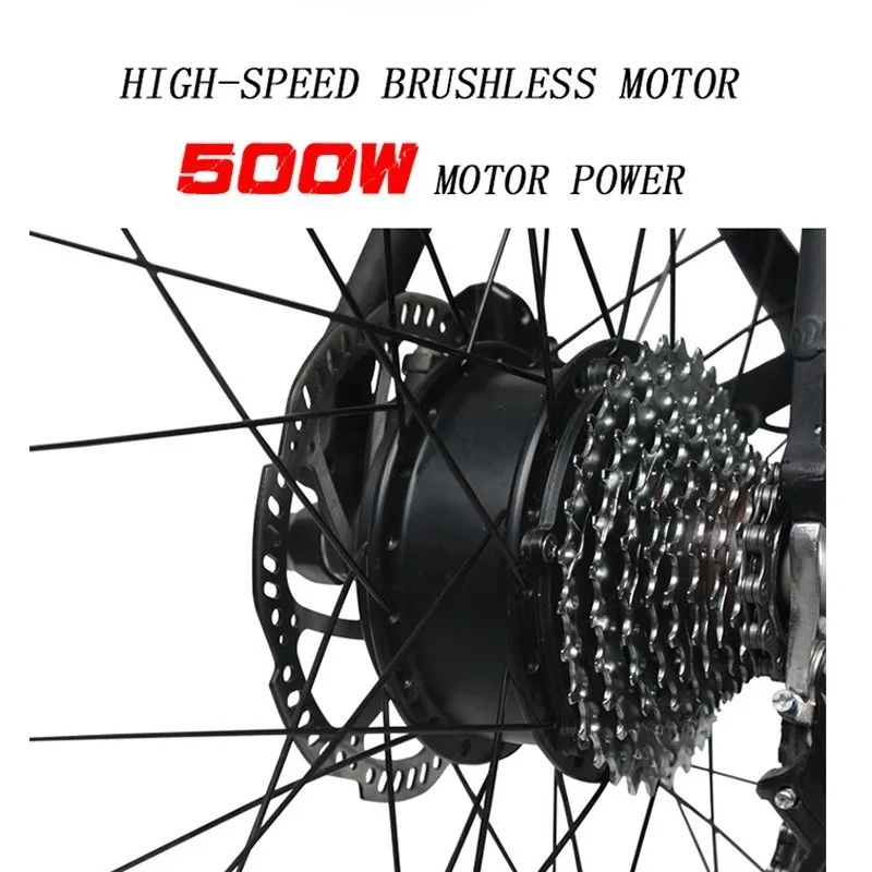 Flash Deal 500 Watt Motor Of Electric Bicycle 26 Inches Of 48 V Mini Car Battery Car 2