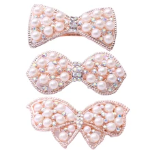 3 шт. заколки для волос Стразы искусственный жемчуг заколка для волос для женщин девочек