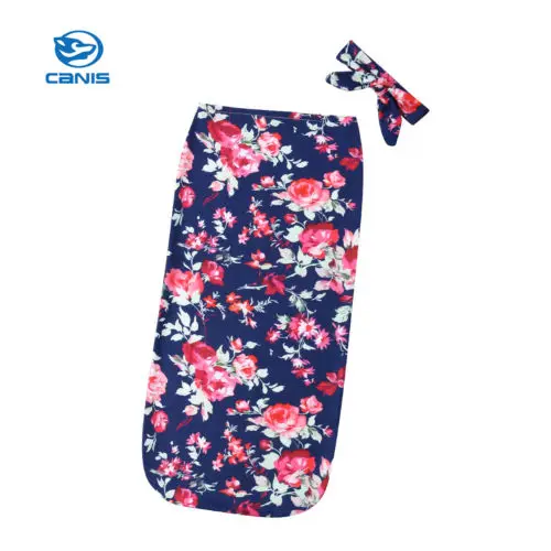 Брендовый набор пеленок для новорожденных спальный мешок + повязка на голову