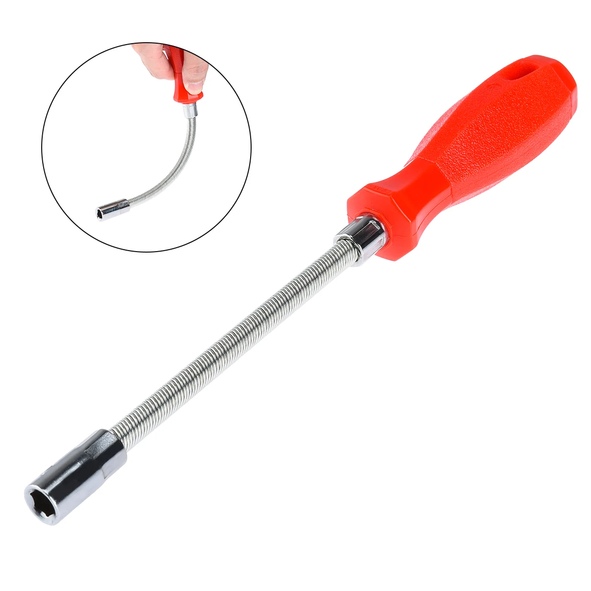 

Manual Screwdriver Drill Bit Holder Flexible Shaft Extension Bit Holder Quick Release Spring Screwdriver Extension Rod