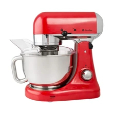 Миксер GEMLUX GL-SM5R(мощность 1000 Вт, 8 скоростей, чаша из нержавейки 4,5л, двойной крюк для теста, плоский битер, венчик
