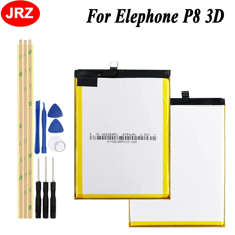 

JRZ For Elephone P8 3D Phone Backup Battery For Elephone P8 3D 4050mAh Hight Capacity Replacement Batteries+Tools