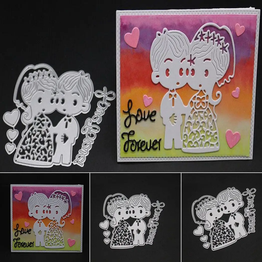

New Lovers Shape Cutting Dies Frame for DIY Scrapbooking Transparent Decorative