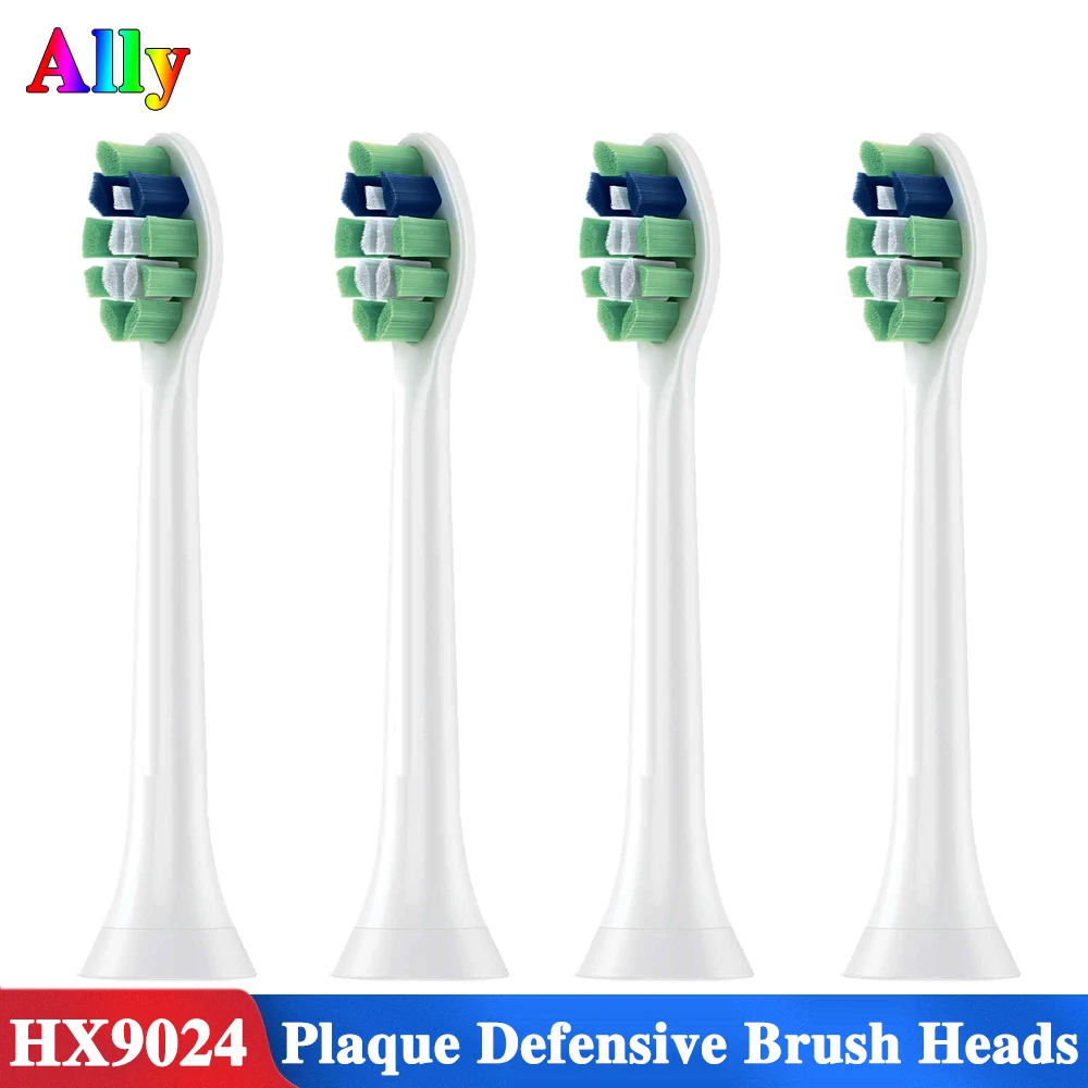 

4PCS HX9023 Electric toothbrush heads for philips sonicare HX6730 HX6730 HX6721 HX6231 HX6632 Plaque defensive toothbrush heads