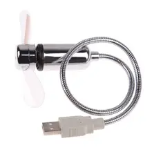 USB Мини Гибкий вентилятор времени часы со светодиодный подсветкой-Прохладный гаджет регулируемый