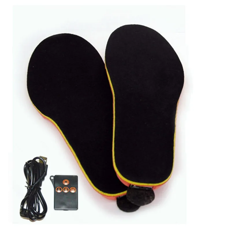 

Electric Heated Shoe Insoles Foot Warm Heater Feet USB Charging Ski Boot Insole