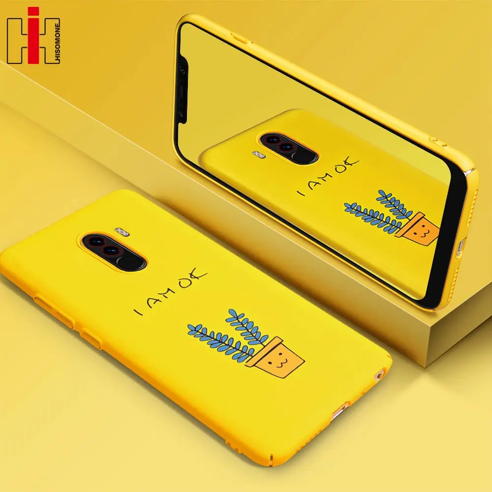 Hisomone милые животные желтый чехол Для Сяо mi Pocophone pocophone A1 5X жесткий для телефона Xiaomi