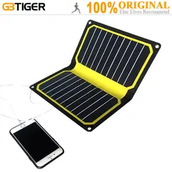 GBtiger портативный 11 Вт складной солнечной панели зарядное устройство выход 5 В в 2A водостойкий USB порт для электронных устройств Солнечное