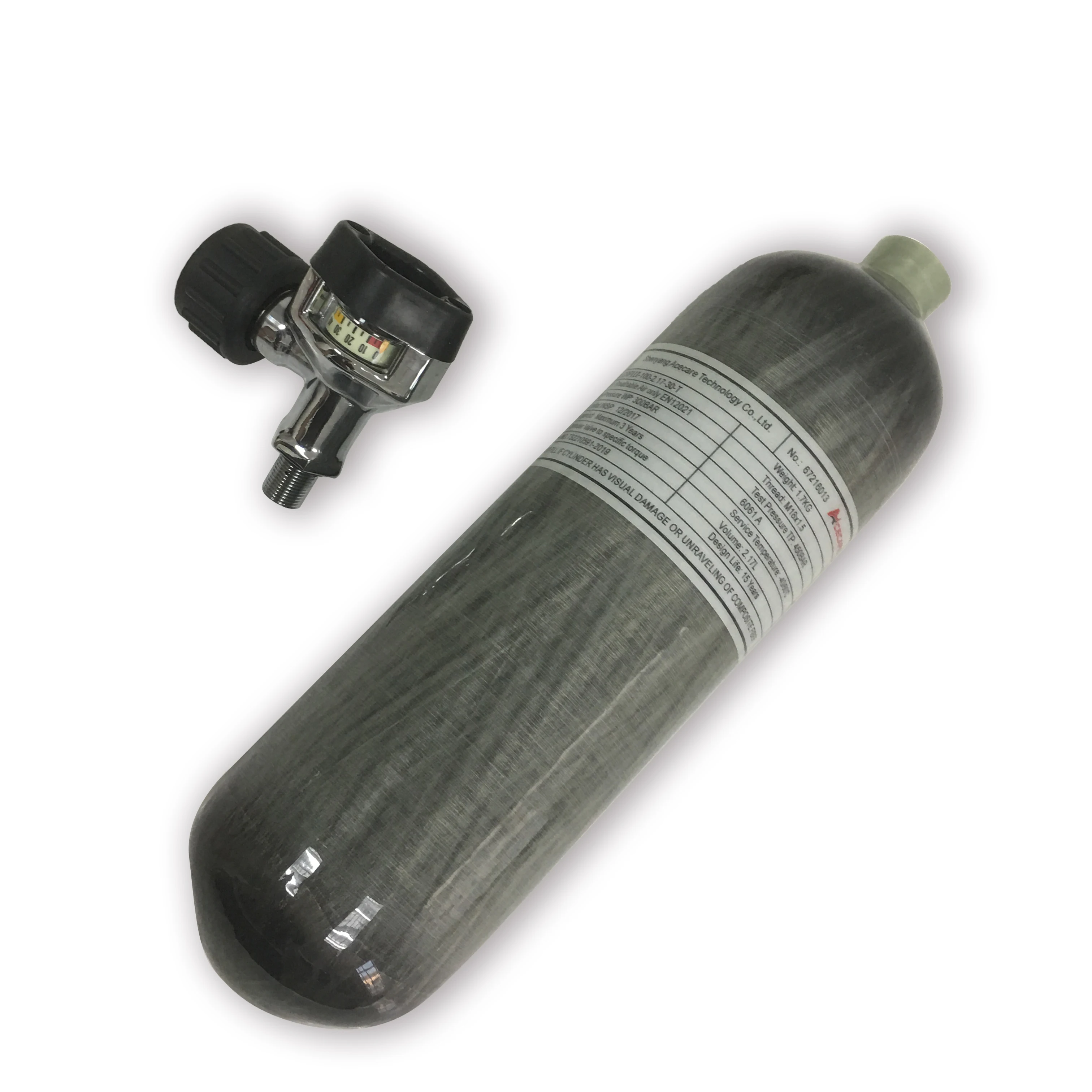 AC121721 hpa bottle 2.17L compressed air hunting weapon paintball tank carbon air rifles 5 5 breathing apparatus for diving