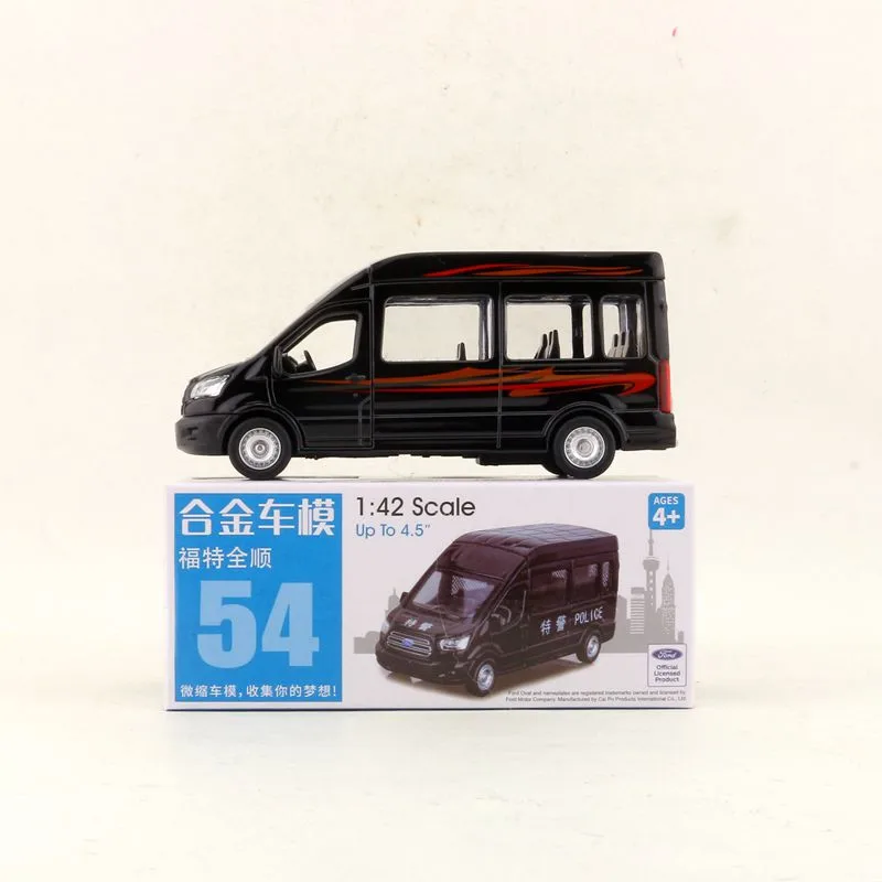 Масштаб 1:52/литая Игрушечная модель/Полиция Ford Transit MPV/спортивный гоночный