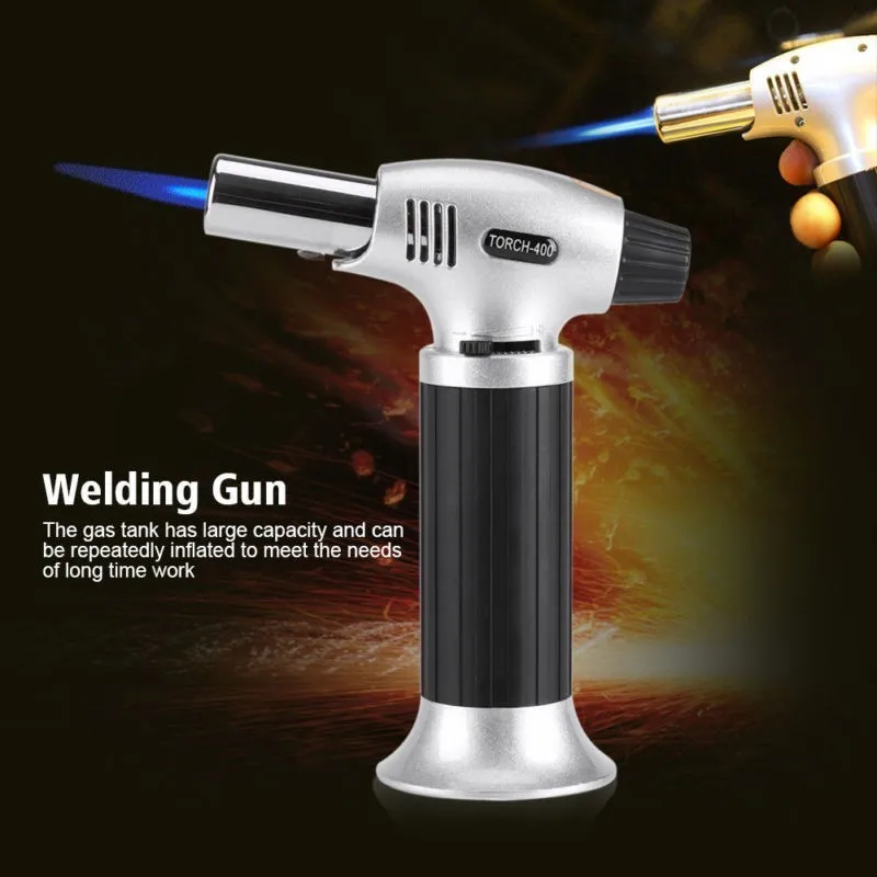 Refillable Gas Butane Blow Jet Torch Lighter Gun Adjustable Solder