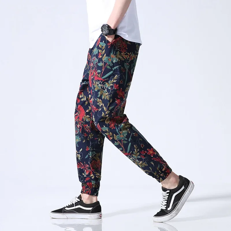 

Chinese Style Ankle-Length Pants Men Trousers Hip Hop Jogger Pants Mens Sweatpants Japanese Streetwear Man Pants 2019New Cool