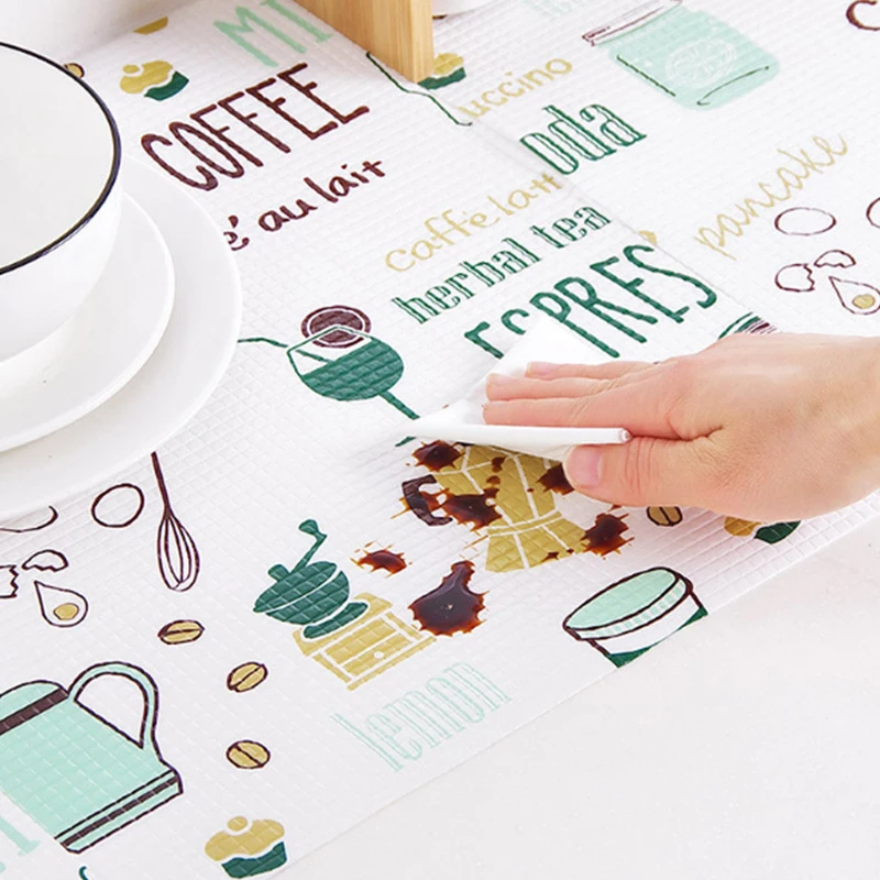Kitchen Table Mat Refrigerator Cabinet Pad Drawer Shelf Liner Cabinet Cupboard Waterproof Placemat Home Decoration Accessories