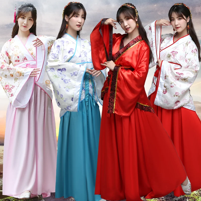 

2019 Sale Real Disfraz Hanfu Dj Costume Ancient Tang Costume Han Princess Students Graduation Ceremony Of The Fairy Dance Dress