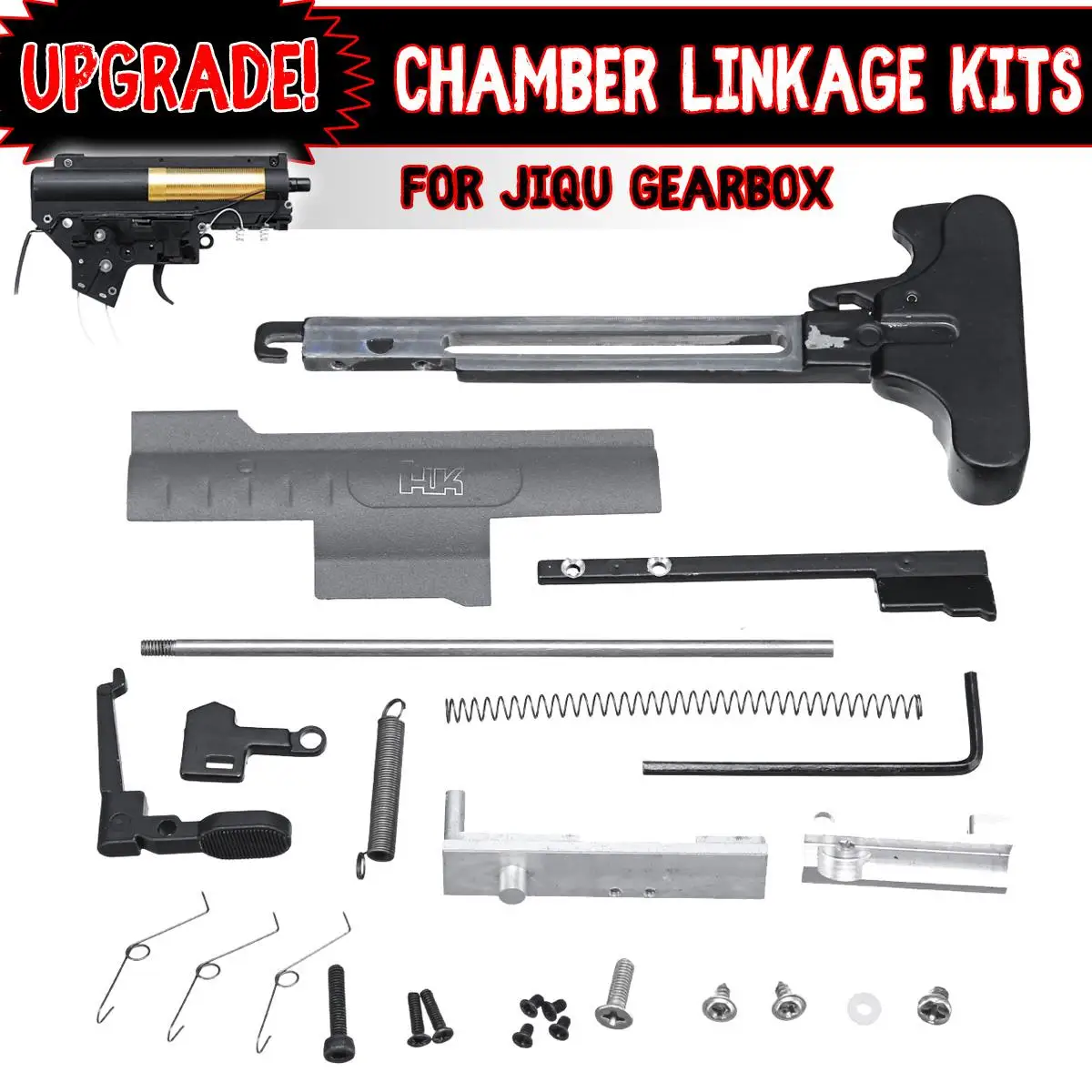 

Metal Chamber Linkage Kit Handle Slider Spring For Jiqu Gearbox Gel Ball Blasters Water Games Toy Guns Replacement Accessories