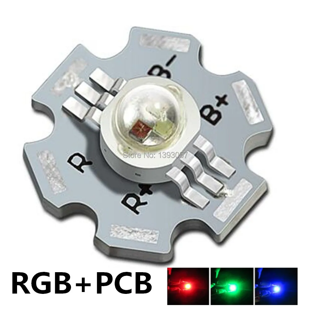 3 Вт светодиодная RGB высокомощная Светодиодная лампа 45mil чип шесть штифтов