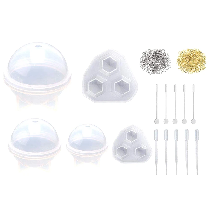 Silicone Resin Moulds Sphere For Jewellery Making Epoxy Casting Kit Diy Size Name: 1 | Украшения и аксессуары