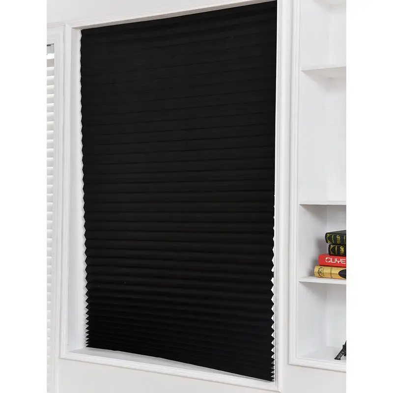 Persianas de balcón no tejidas persianas plisadas autoadhesivas medio Blackout baño sala de estar dormitorio cocina ventanas cortinas Persianas de balcón no tejidas persianas plisadas autoadhesivas medio Blackout baño sala de estar dormitorio cocina ventanas cortinas