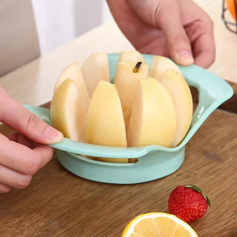 

Fruit Slicer Stainless Steel Cutter Peeler Corer Server For Apple Cantaloupe Melon Pineapple Honeydew
