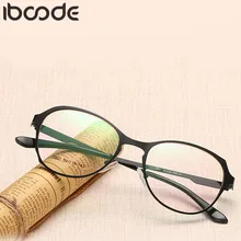 Iboode, новинка, анти-синий светильник, очки, оправа для мужчин и женщин, металлический полигон, компьютерные очки, очки, простые зеркальные оправа для очков, при близорукости