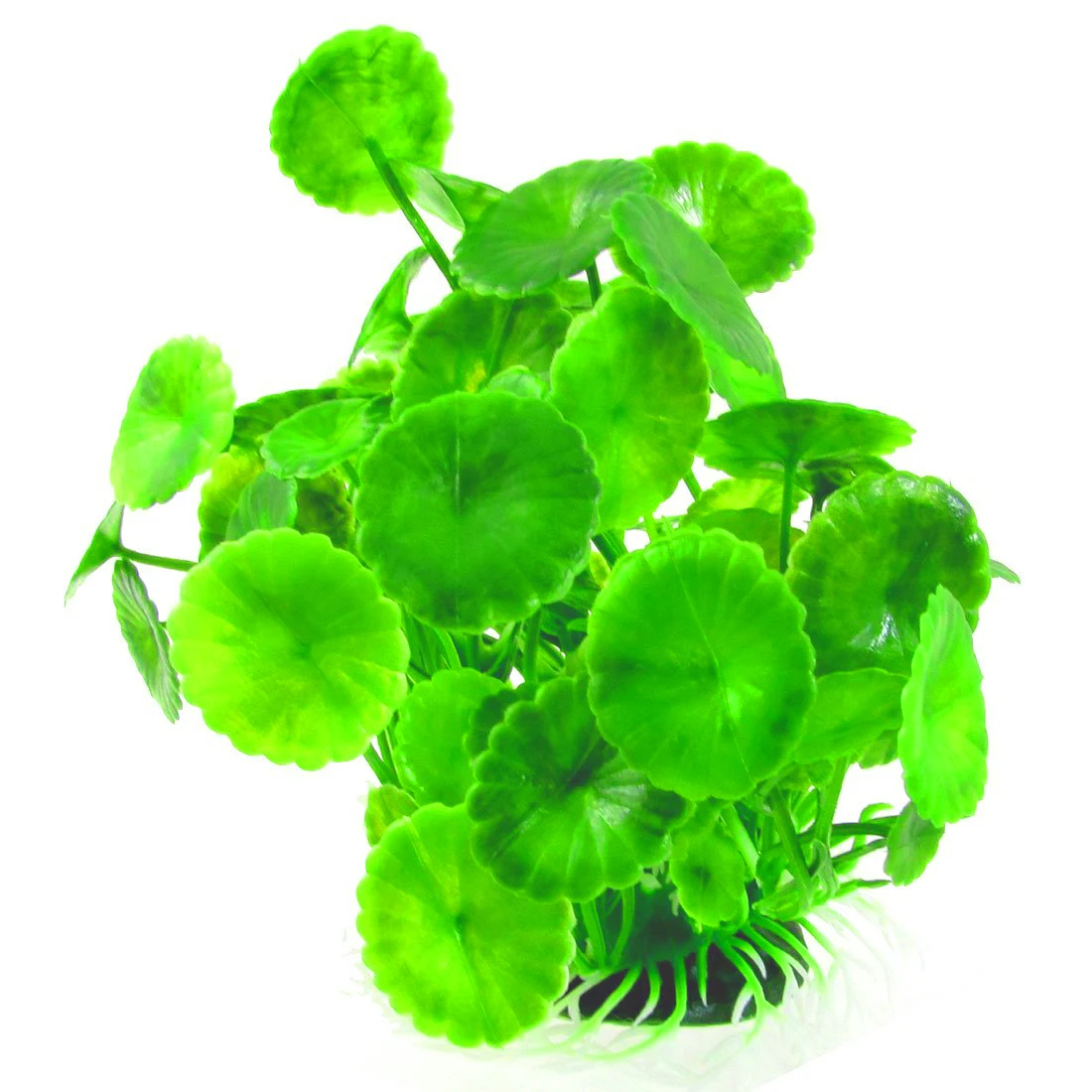 

Ceramic Base Green Plastic Floating Grass Plants Ornament for Aquarium Fish Tank