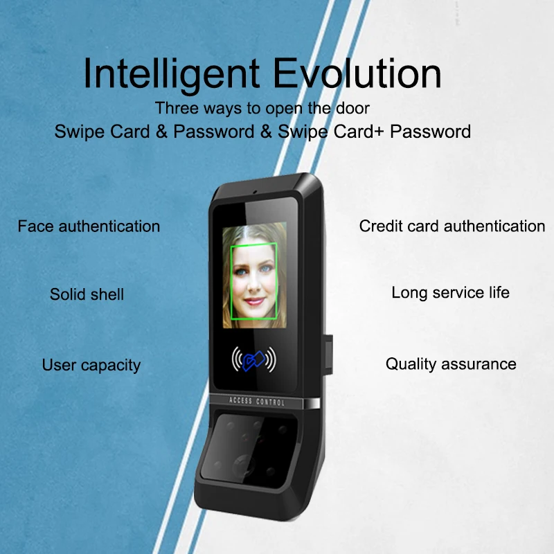 

Oulet Face Recognition Time Attendance System TCP/IP Door Access Control Swipe Clock Employee Device Office Attendance Machine