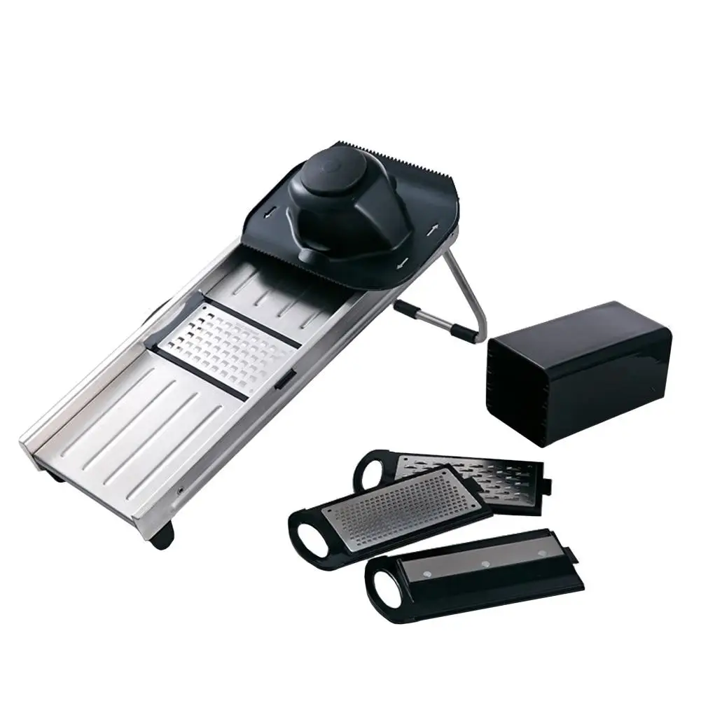 

Stainless Steel Multi-Function Shredder Machine Kitchen Slicer Protection Pushers Beautiful and Durable