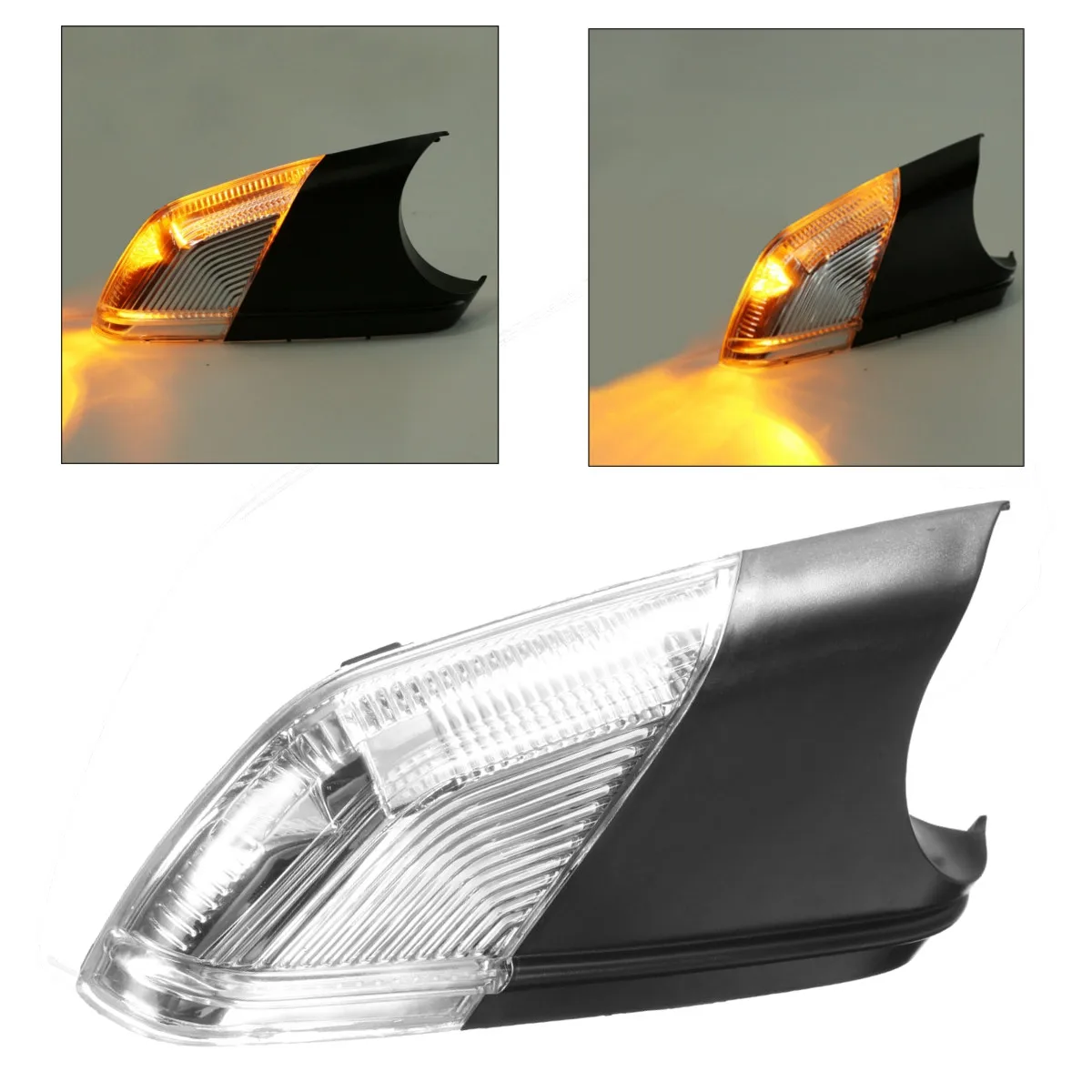 

Left Right Side Wing Car Styling Rearview Mirror Turn Signal Light Indicator Led Lamps Bar Lighting For VW Polo mk4 FL