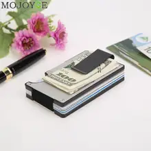 Cartera metálica de acero inoxidable con Clips para tarjetas de crédito para hombre y Mujer, billetera con Clip de sujeción de dinero, bolso para Mujer y hombre