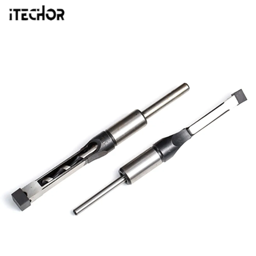 

iTECHOR 1/2(12.7mm) Type Chisel Woodworking Tool Mortising Chisel Square Hole Drill Tapper for Woodworking Building Operations