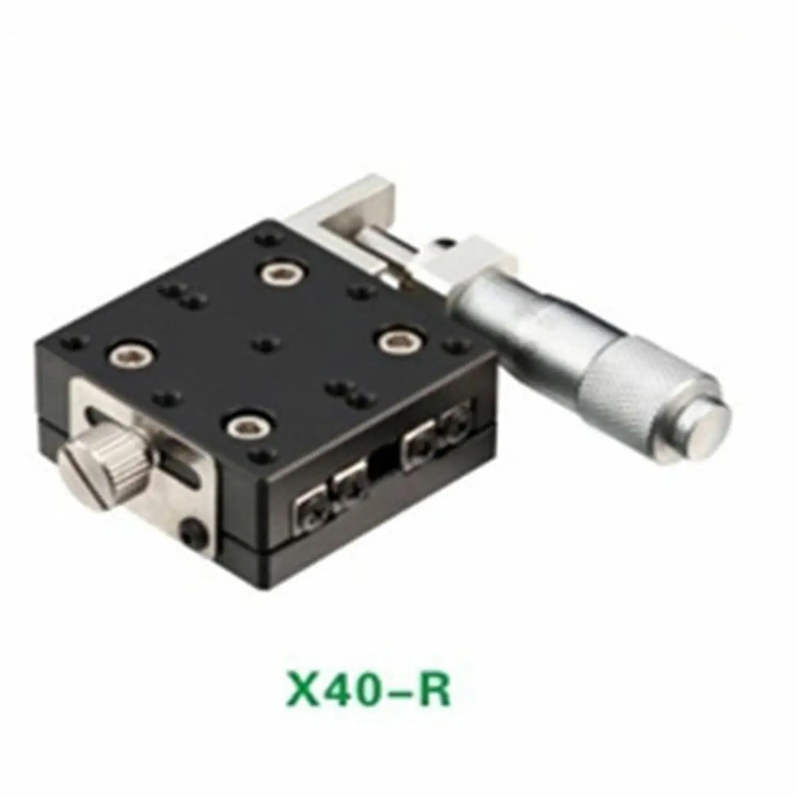 

X Axis 40X40mm Platform Precision Bearing Linear Stage Right Micrometer