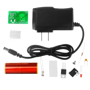 

LEORY 1PC DIY Mini Tesla-Coil Module Kit Magic Projects DIY Electronic Production With Power Supply