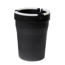 1 шт. чашка-стиль светится в темноте Черный Прочный практичный светящийся ночник Автомобильная пепельницы сигарет Пепельница автомобильные аксессуары