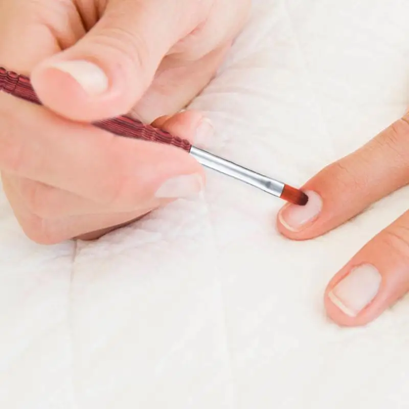 

1PC Double Head Nail Pen Wood Handle Nail Art Brush Crystal Carving UV Gel Painting Phototherapy Pen