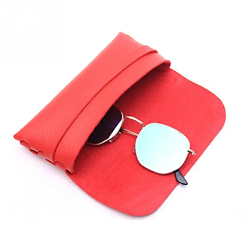 

7 x16x4cm Suitable for Reading Glasses Jewelry Male Female Fashion Sunglasses Myopia Glasses Box Soft Leather Sunglasses Case