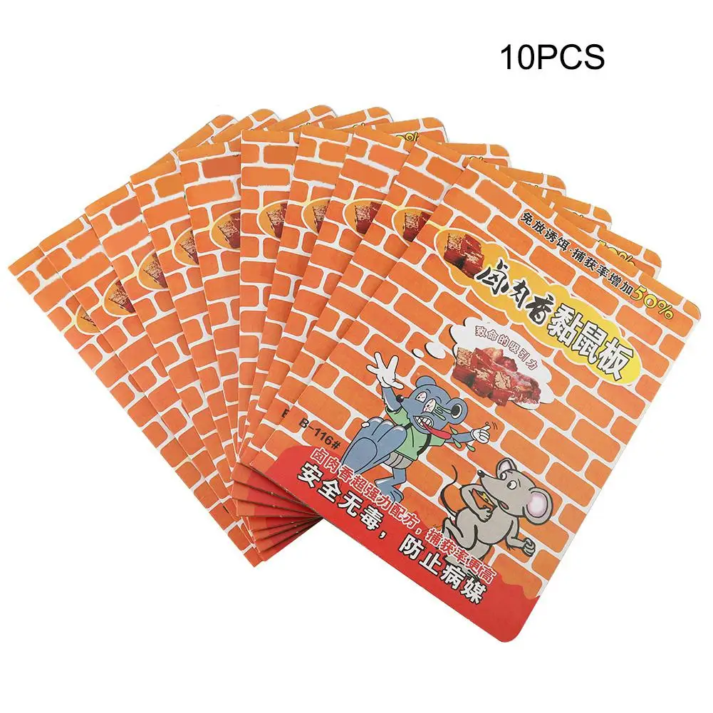 

10Pcs/Pack Extra Large Rat Mouse Glue Traps Strongly Adhesive Mouse Traps Glue Board for Mice Rodent Pests Bug Ant Spider