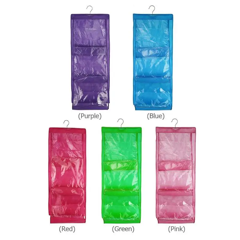 شفافة 6 جيوب حقيبة تخزين قابلة للحمل ل وسادة ألعاب من القطيفة حقائب المنظم الغبار واقية خزانة المنظم أكياس