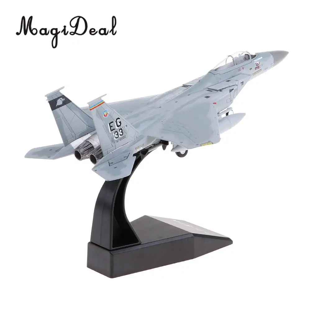 

MagiDeal 1:100 Scale Alloy American F-15 Airplane Aircraft Fighter Toy Model Diecast Plane Model Toy Home Decor Collectables