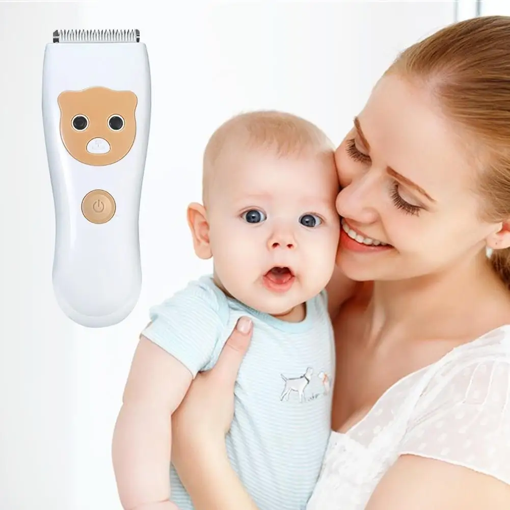 

2019 New Baby Rechargeable Hair Clipper For Kids Baby Children Low Noise Waterproof Hair Clipper Kit Electric Hairdressing Set