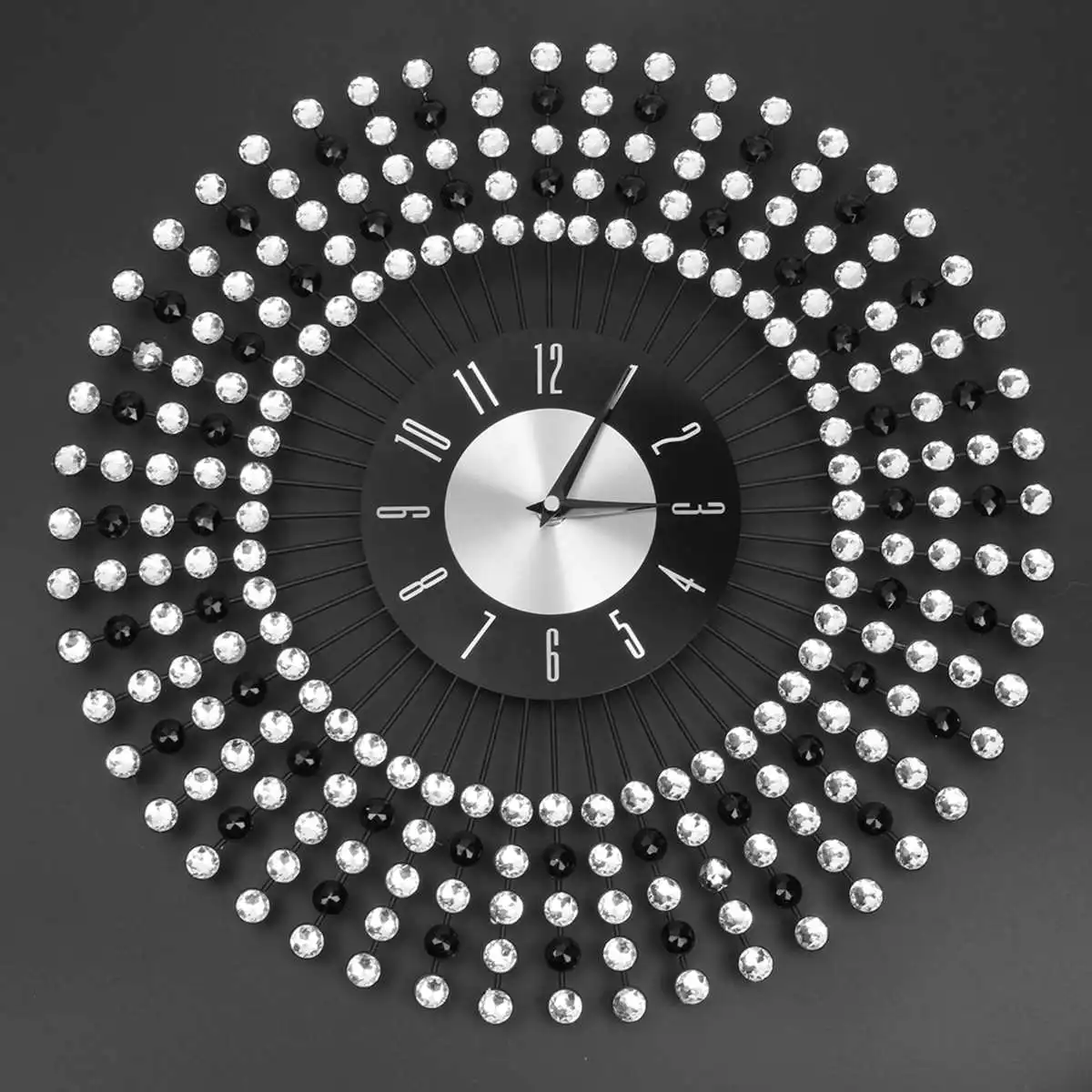 Reloj de pared de diamante en 3D grande de 43 CM para decoración de sala de estar en casa Reloj de pared Morden artesanía adornos regalo