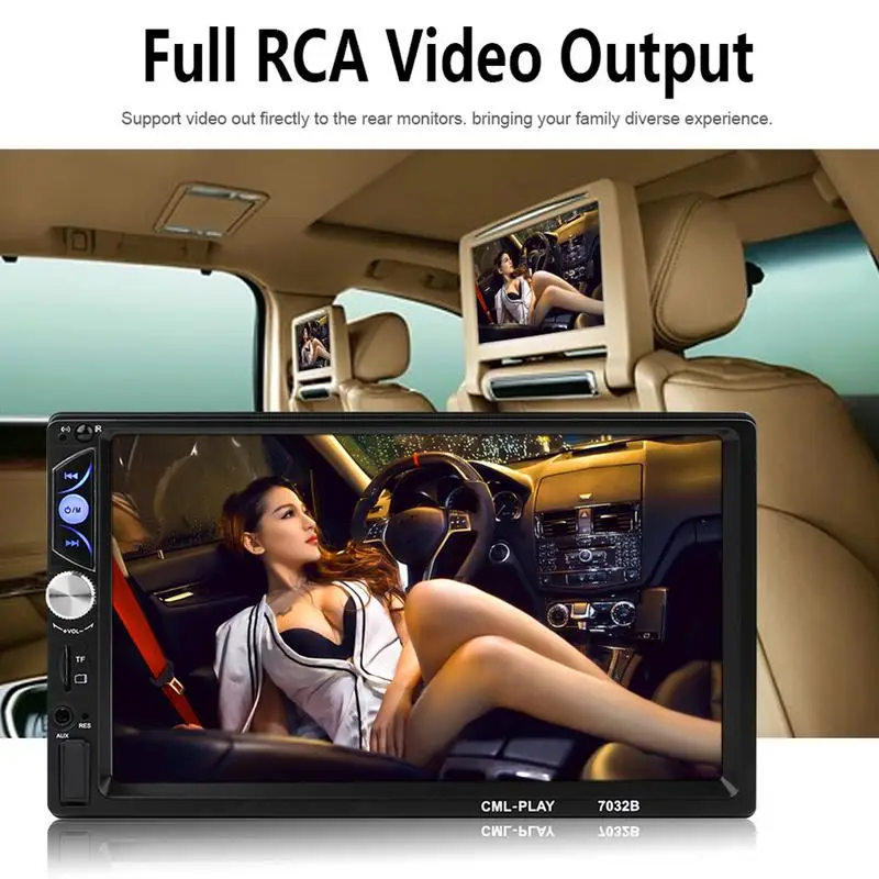 

7-inch 2 DIN Car MP5 Player Bluetooth Hands-free Call Mobile Phone Communication GPS Navigation all-in-one Device