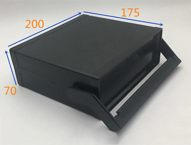 Electronic Plastic Shell Cartridge Handle Project Junction Case Desk Instrument 200x175x70mm