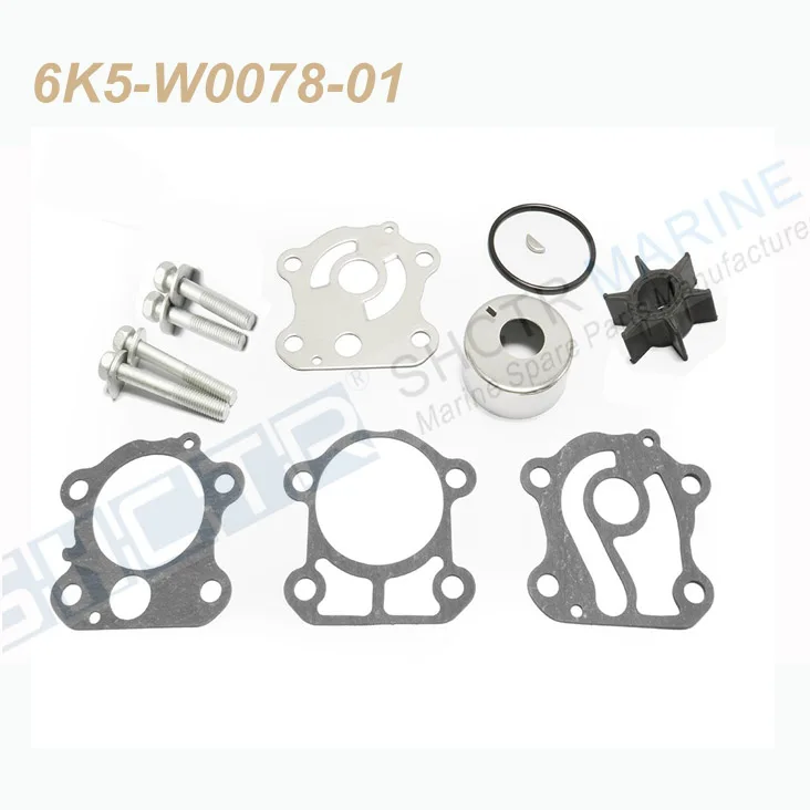 

SHCTR Water Pump & Impeller Kit for OEM 6K5-W0078-01,60HP