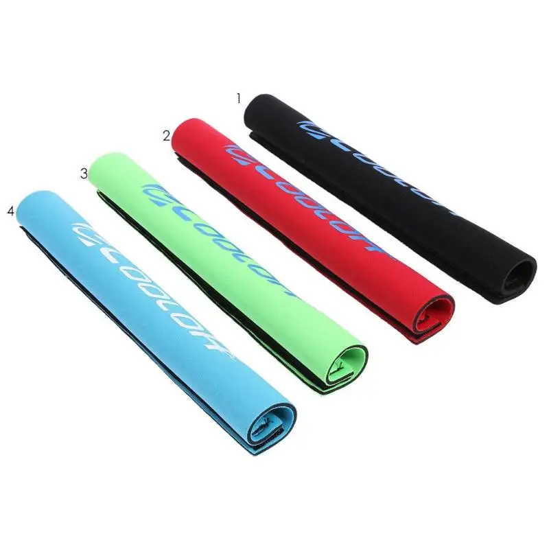 1 PCS دورة العلامة التجارية دائم الدراجات سلسلة البقاء الدراجة دراجة الحرس إطار غطاء أسود حامي دراجة ملصقات 4 ألوان