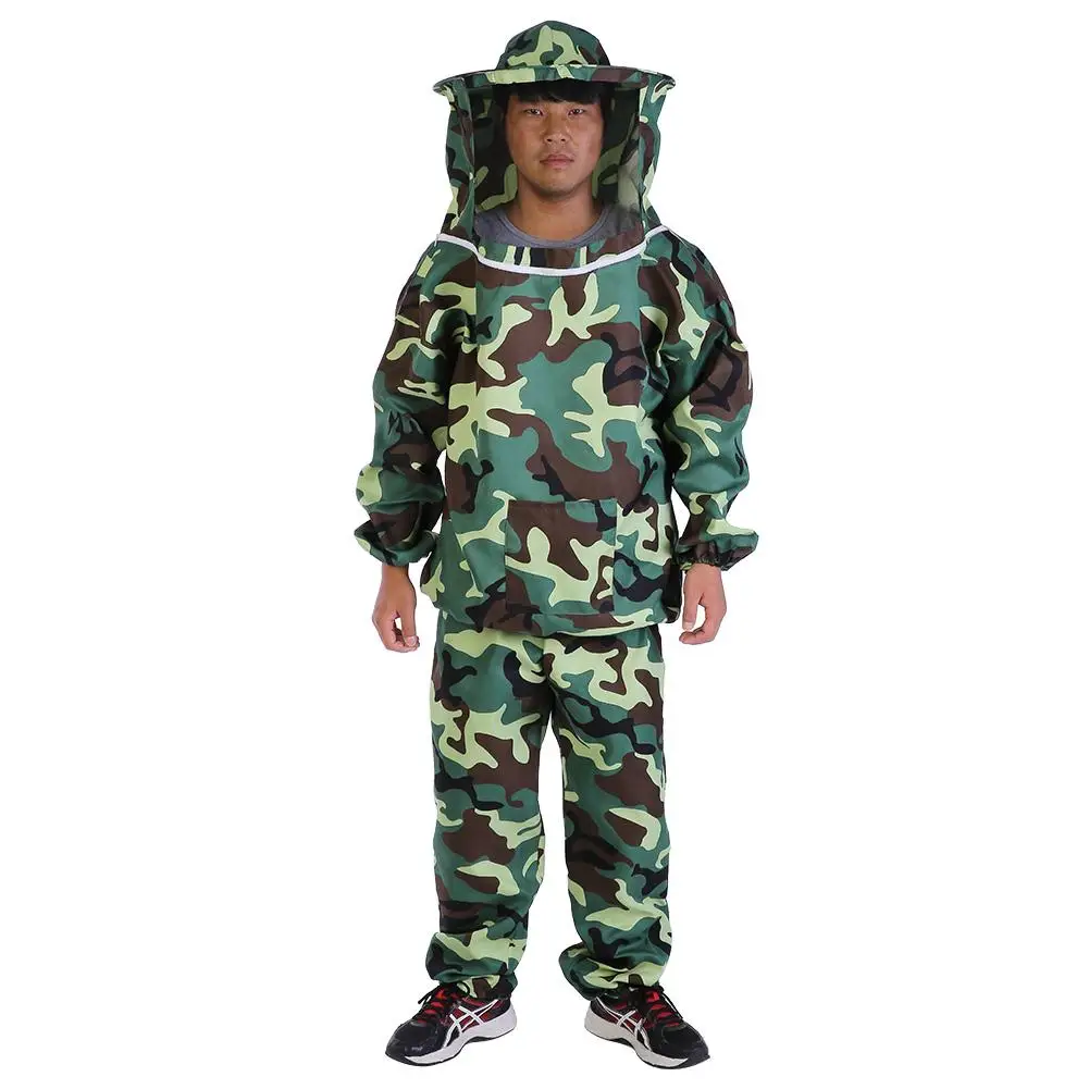 

Dress+ Pants Camouflage Beekeeping Jacket Bee Protective Clothing Ventilated Bee Suits Man Woman Universal Clothing