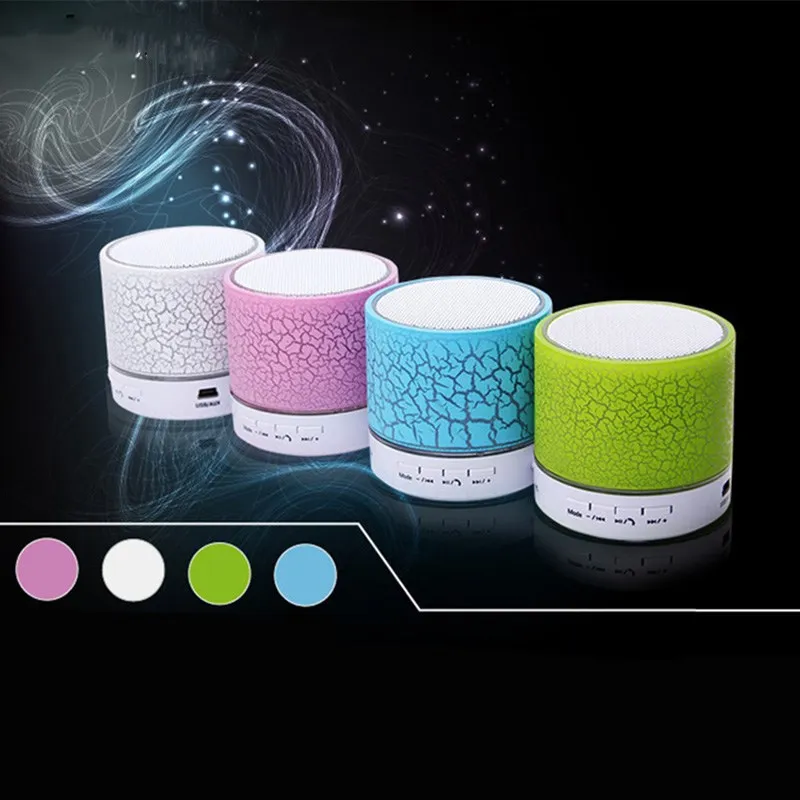 

Best gift Bluetooth outdoor Speakers Mini Portable LED Smart Handsfree Support TF Card Wireless Altavoz for iphone xiaomi LG