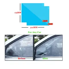 2 шт./компл. автомобиля анти водяного тумана Анти-туман непромокаемые окна защитная пленка 175*200 мм