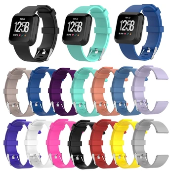 

TPU Soft Silicone Replacement Sport Wristband Watch Band Strap for Fitbit Versa Bracelet Wrist Watchband Colorful S L Size 1PCS