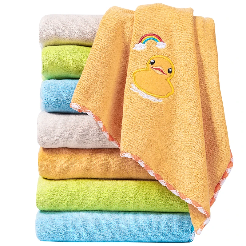 

ZhangJi Microfiber Fabric Cartoon Rainbow Animals Multipurpose Towel Quick-drying Absorbent Durable Soft Towel 75*35cm